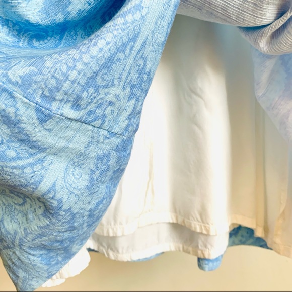 Jonathan Saunders Dress Yellow Blue Waisted Mid-line Length Pockets Size… - Picture 11 of 13